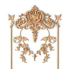 Wooden decoration set C-053, close-up photo