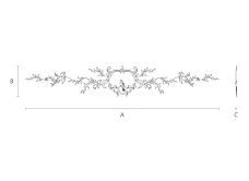 Wooden decor set C-054 drawing