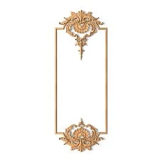Decor Set C-001-3 in wood on white background