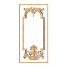 Wooden decor set C-003-4 in the form of a branch with a flower