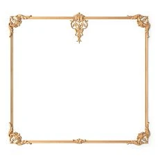 Wooden inlay with carving and moldings for furniture decoration drawing