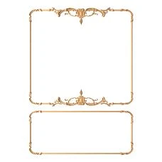 Decor Set C-009-1-2 from wood on white background