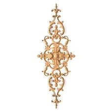Decor set from beech and oak for walls and furniture, carved appliqu&eacute;s