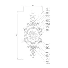 Beautiful and high-quality wooden decor from the interior decor store Stavros drawing