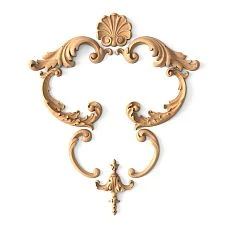 Decor set C-024 made of wood on a white background