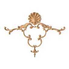 Wooden interior furniture decor set with carved appliqu&eacute;s C-046