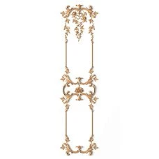 Wooden decor set C-048 - a set of 18 carved appliqu&eacute;s of different sizes and shapes