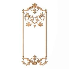 C-049 wooden decor set - a set of 18 carved appliqu&eacute;s of different sizes and shapes