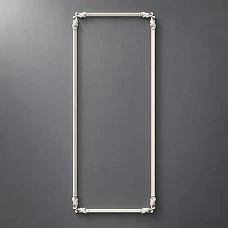 Polyurethane wall decor set CPU-1-4 from the Neoclassic collection with mirror vertical overlays and molding