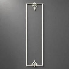 CPU-2-2 decorative molding kit, decorative wall composition with upper and lower ornament