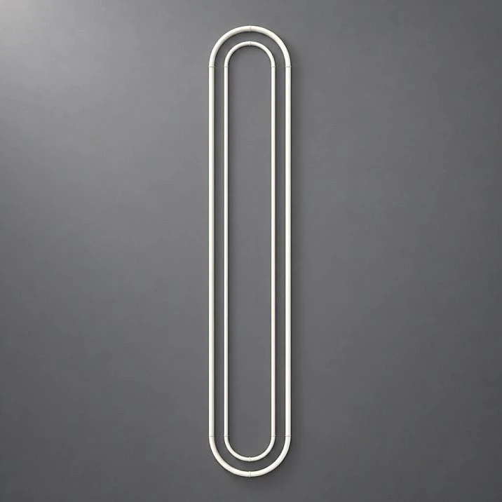 Wall molding decor kit CPU-3-4 made of polyurethane &mdash; double arched frame, front view, elongated form 2300&times;408