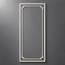CPU-5-1 Molding Decor Kit: Tall vertical frame with classic corner scrolls, wall panel framing