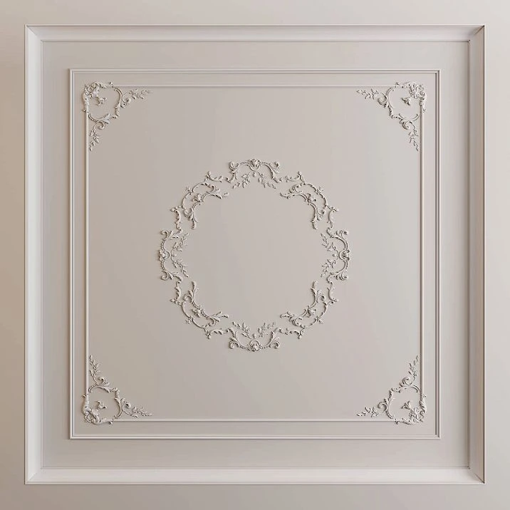 Classical-style ceiling stucco decor set CPU-P3