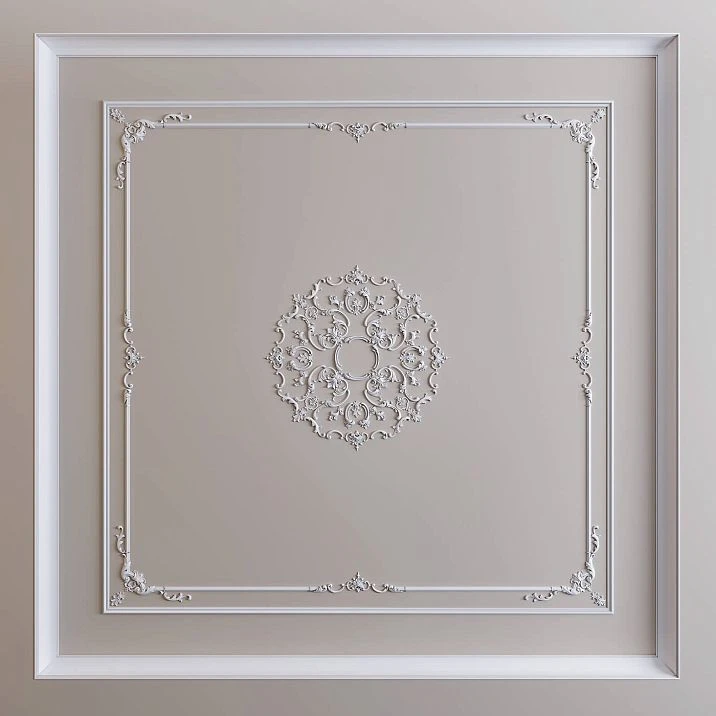 CPU-P4 stucco decoration kit for a ceiling in a classic style