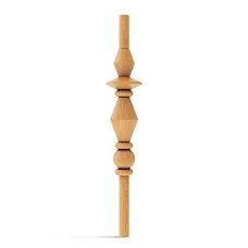 KON-010 beech or oak solid wood furniture leg set, height 730 mm