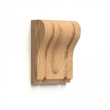 Carved bracket KR-039 from oak for an elegant interior