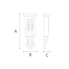 Premium Bracket KR-029 for a Luxurious Interior &mdash; Drawing