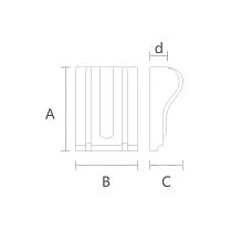 KR-039 Solid Oak Bracket Drawing for lovers of luxury