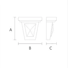 Elegant decorative bracket KR-043 for home design