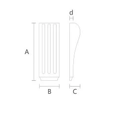 Exclusive decorative bracket KR-049 drawing