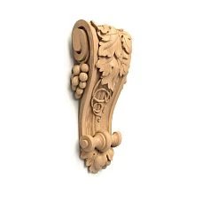 Solid oak bracket with finish.
