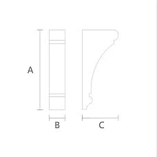Buy the Smooth Bracket KR-058 at the Stavros store. Drawing