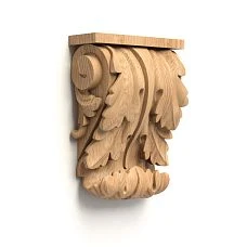 Exclusive decorative bracket for shelf
