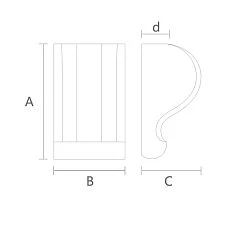 Bracket KR-038 as a shelf support drawing