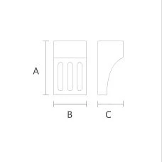 Elegant design of the Carved Bracket KR-041 drawing
