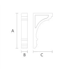 Decorative bracket KR-060, adding elegance to the design