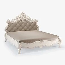 Elegant Versailles Bed with Upholstery