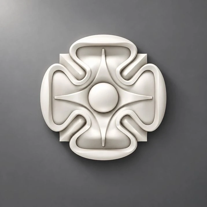 Elegant polyurethane rosette for wall moldings and classic interior decoration RPU-003 buy