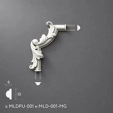 Decorative molding overlay MLDPU-1U-2.1L