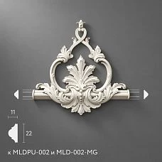 Polyurethane molding decor MLDPU-2-2.1 for MLDPU-002 and MLD-002-MG
