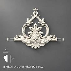 Polyurethane molding MLDPU-4-2.1 for molding MLDPU-004 198&times;208&times;18 mm