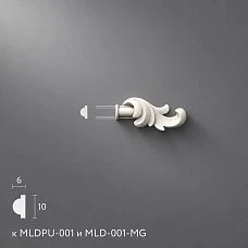 Decor for moldings NPU-362.1R made of polyurethane
