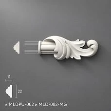 Polyurethane molding NPU-363.1R. Decor for moldings.