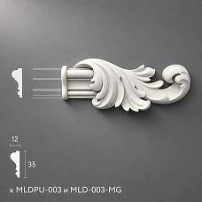 Polyurethane molding NPU-364.1R for molding MLDPU-003 149&times;61&times;18 mm