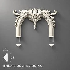 Ceiling decorative appliques, modern polyurethane decor for walls and doors
