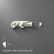 Polyurethane molding NPU-437.1L for moldings 74&times;26&times;12 mm