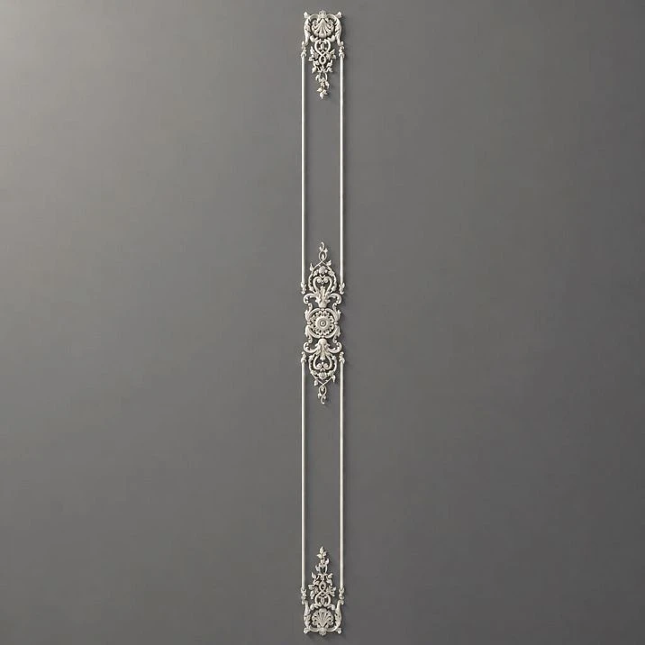 Overall view of Relief decoration CPU.VRS-058, showcasing elegant scrolls and rich ornament