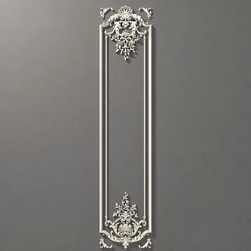 Overall view of Relief decoration CPU.VRS-059 with rich ornament and smooth scrolls.