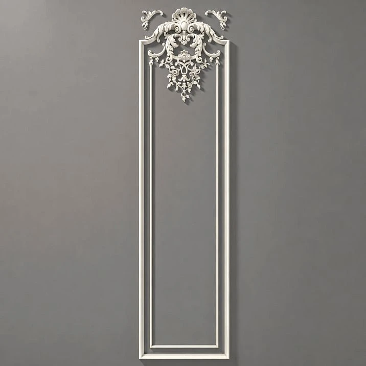 Overall view of Relief decoration CPU.VRS-060, showcasing rich ornament and smooth scrolls.