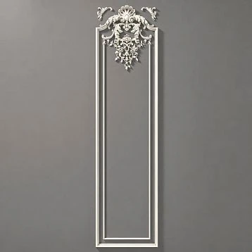 Overall view of Relief decoration CPU.VRS-060, showcasing rich ornament and smooth scrolls.