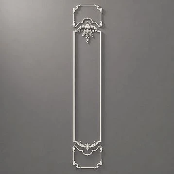 Overall view of Relief decoration CPU.VRS-061, showcasing elegant ornament and smooth scrolls