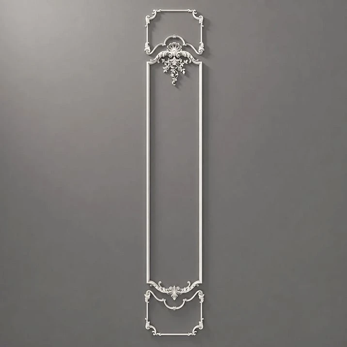 Overall view of Relief decoration CPU.VRS-061, showcasing elegant ornament and smooth scrolls