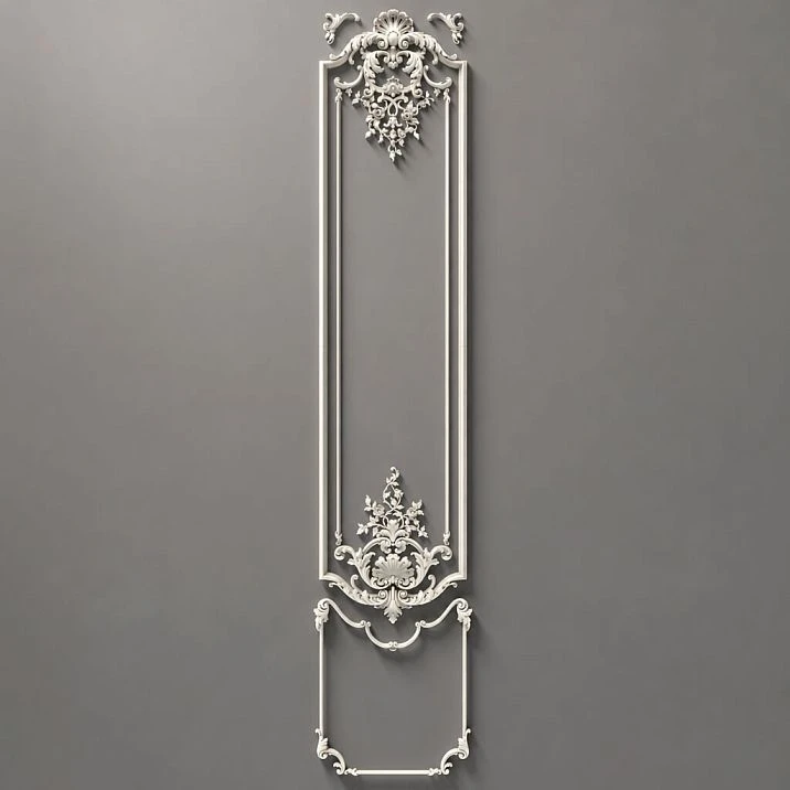 Stucco Decor CPU.VRS-062 &mdash; overall appearance of the item with rich ornamentation and smooth scrolls