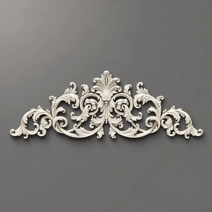 Carved Molding from Polyurethane NPU-095. Stucco Decoration