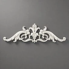 Drawing of relief decoration NPU-098 with dimensions (height, width, thickness) for various design projects