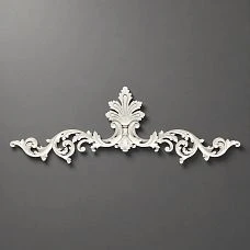 Polyurethane molding on the ceiling under the chandelier